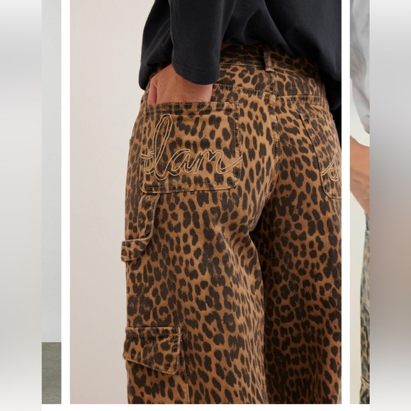 Leopard Cargo Pants by Damson Madder - US 10 - Picture 3 of 14